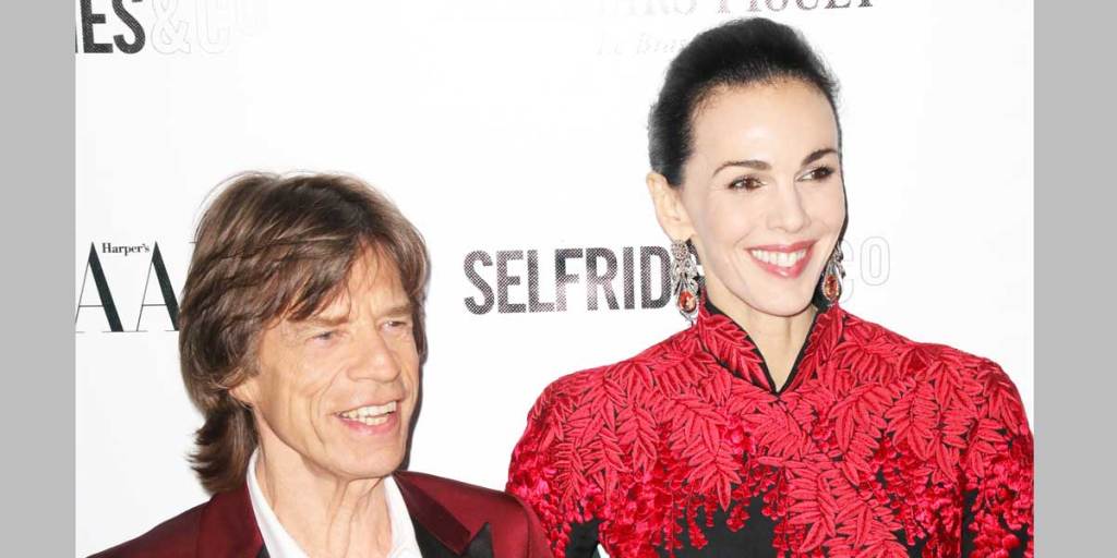 Mick Jagger with partner L'Wren Scott, who died earlier this week.