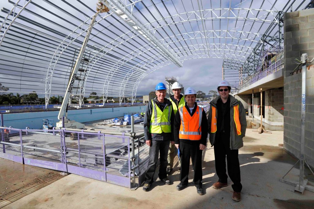 GHD engineers at the State Aquatic Centre