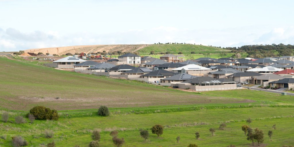 Urban development on Adelaide's southern suburban fringe. Photo: Nat Rogers/InDaily