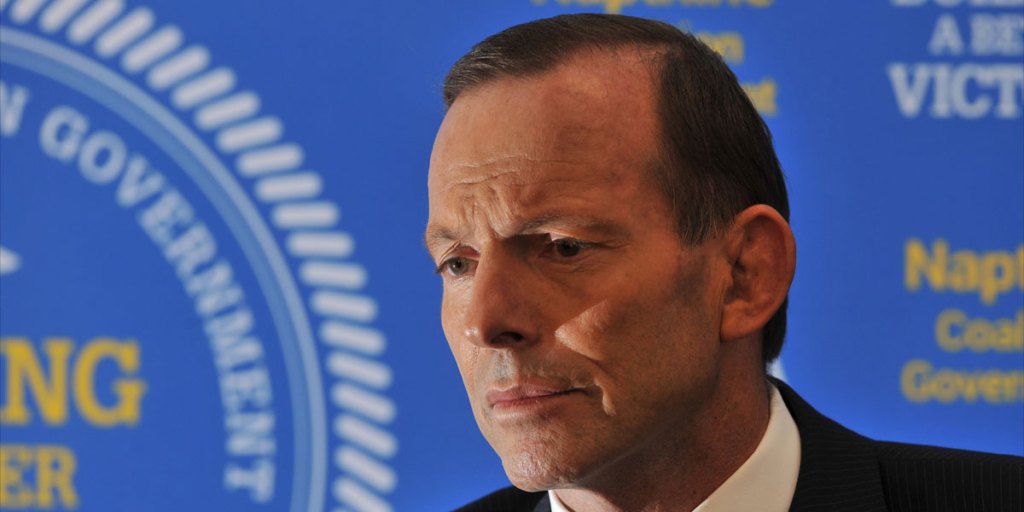 Tony Abbott: he's almost lost control of the budget debate.