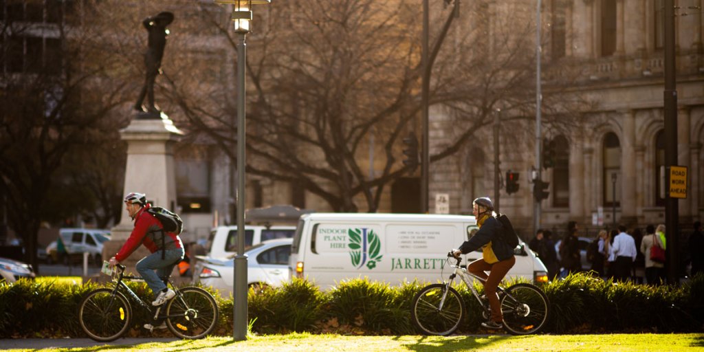 Talented people want a city that's bikeable, walkable and where they can be close to other innovative businesses. Photo: Nat Rogers/InDaily
