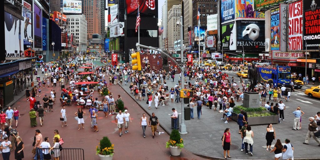 AFTER: Times Square became a pedestrian plaza.