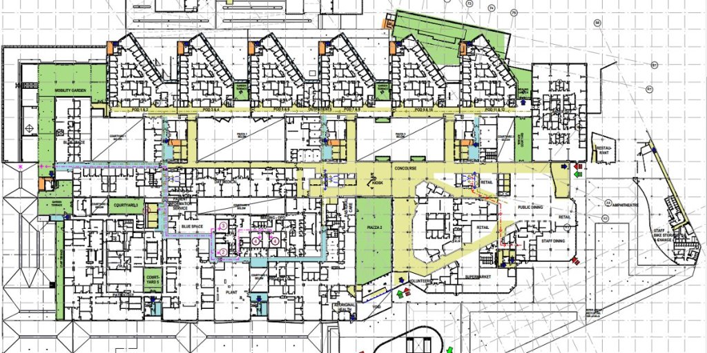 Level three of the new Royal Adelaide Hospital will include 300 bike parking spaces.