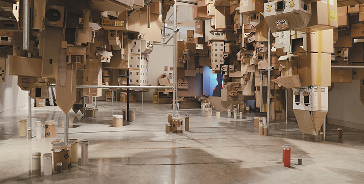 Artwork credit: Alfredo and Isabel Aquilizan, In-Habit: Project Another Country, 2012. Installation view, Sherman Contemporary Art Foundation, Sydney, image courtesy of the artists. Photograph by Jacob Ring. Commissioned by Sherman Contemporary Art Foundation 2012