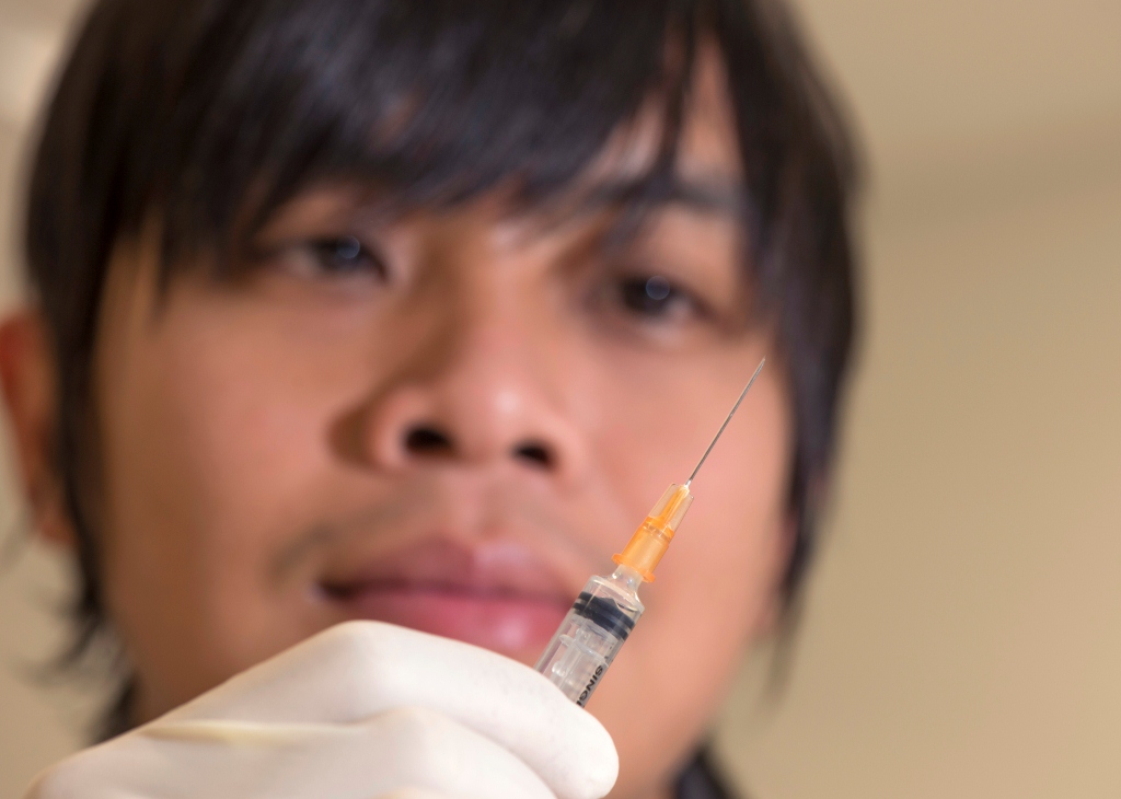 Flinders University nursing student Ahmad Hasyim, who is from Indonesia, has written his Master's thesis on the fear of needles and how to manage it.