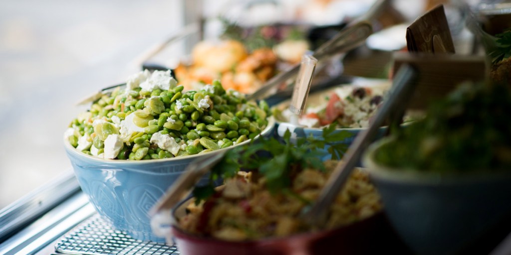 The salad bar at Penny University. Photo: Nat Rogers / InDaily