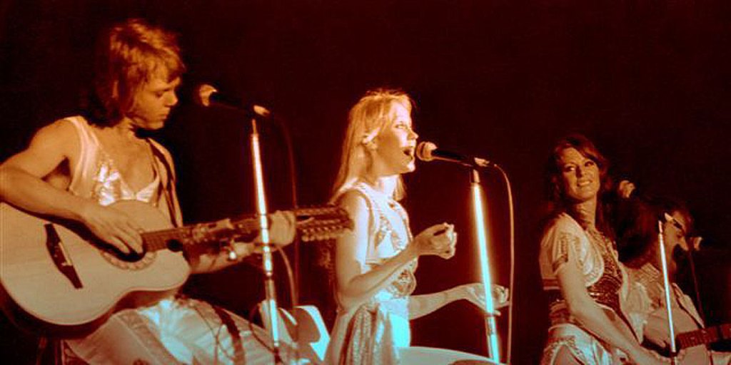 Supergroup ABBA positively glowing with nostalgia.