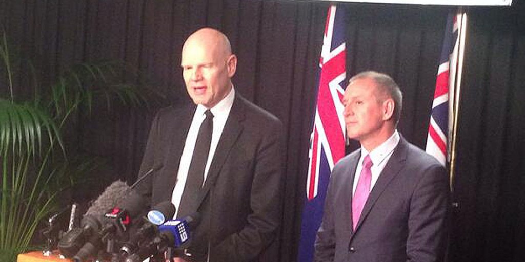 Jay Weatherill with Don Russell today.