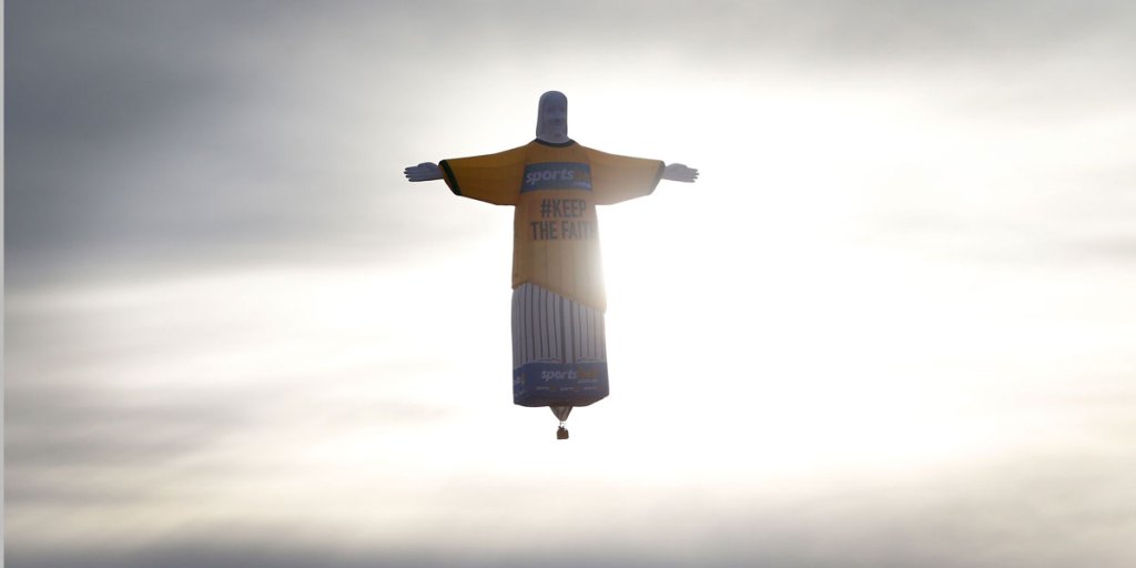 Sportsbet's floating billboard.