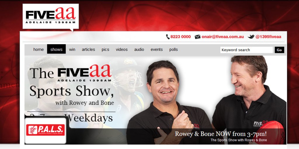 Thumbnail for Radio ratings: FIVEaa loses sports crown