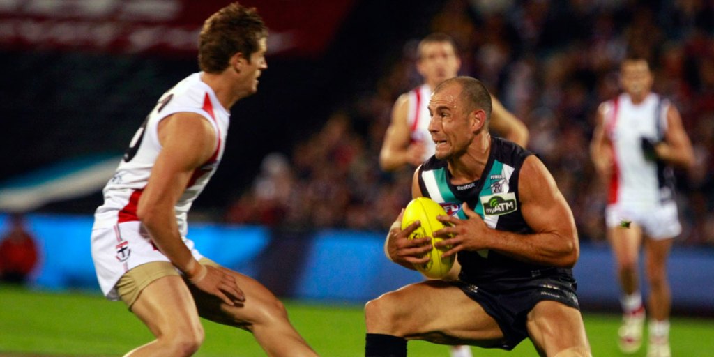 Port great Warren Tredrea in action in 2010.