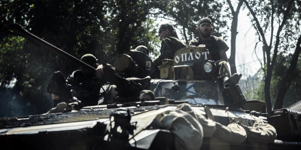 Pro-Russian militants in Donetsk, eastern Ukraine. Photo: AFP