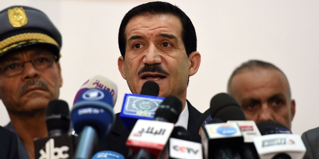 Algerian Transport Minister Amar Ghoul announces that the wreckage of the Air Algerie plane has been found. Photo: AAP
