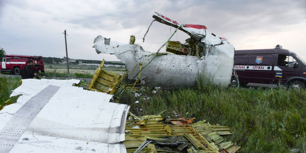 Debris from the crash site. EPA photo