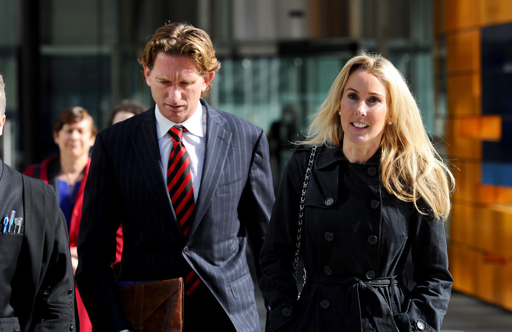 James and Tania Hird leave court
