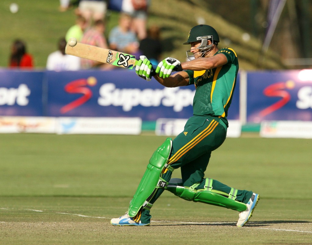 Faf du Plessis let his bat do the talking