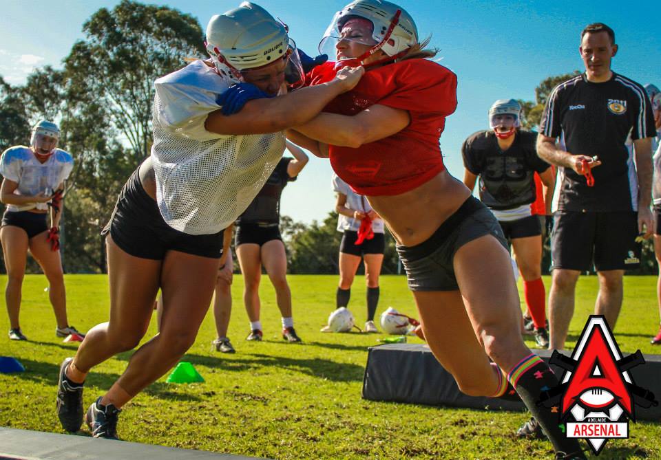 An Adelaide Arsenal training session.