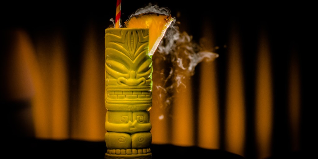 The Collins Bar's Smoking Tiki Punch. Photo: Nat Rogers/InDaily