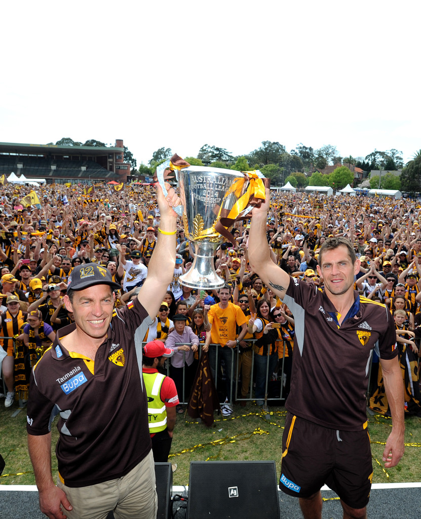 Thumbnail for A very happy team at Hawthorn