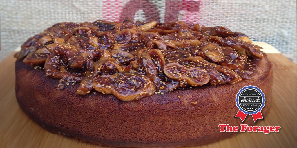 Organic Pod Guys’ Hazelnut, Fig and Coffee Syrup Cake.