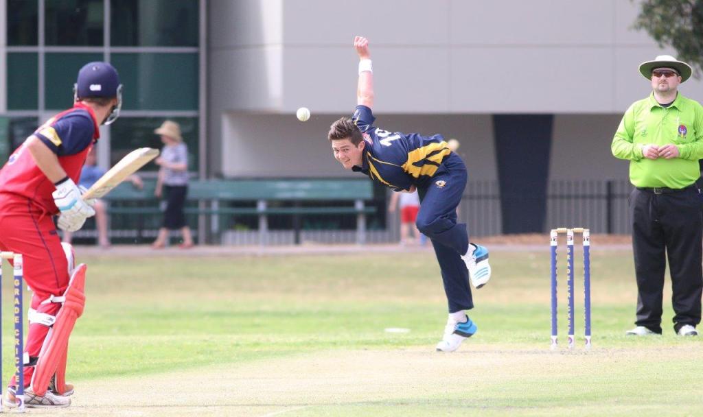 Tilbrook's first over.