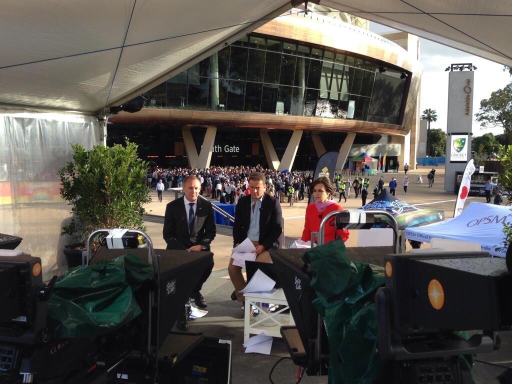 Channel Nine's Today Show broadcast from the Oval last summer