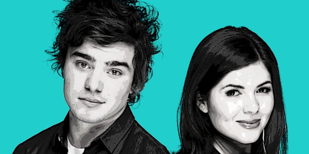 Hit 107's new breakfast team - Amos Gill and Dani Pola