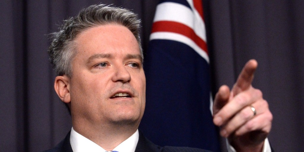 Playing down defeat: Finance Minister Mathias Cormann. Photo: AAP