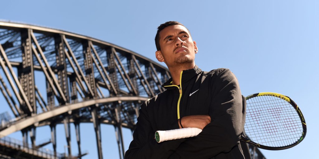 Nick Kyrgios has been named Australia's most outstanding tennis player for 2014.