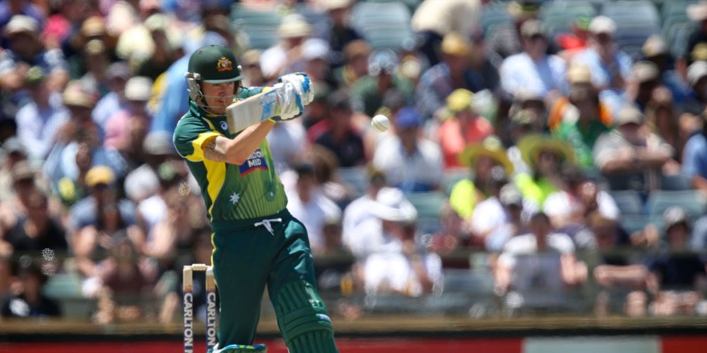 Michael Clarke in action against the South Africans before he reinjured his hamstring.