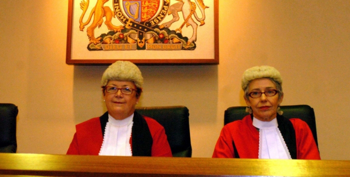 Justice Margaret Nyland (left) and Justice Robyn Layton in 2006. Justice Layton headed the 2003 Child Protection Review.