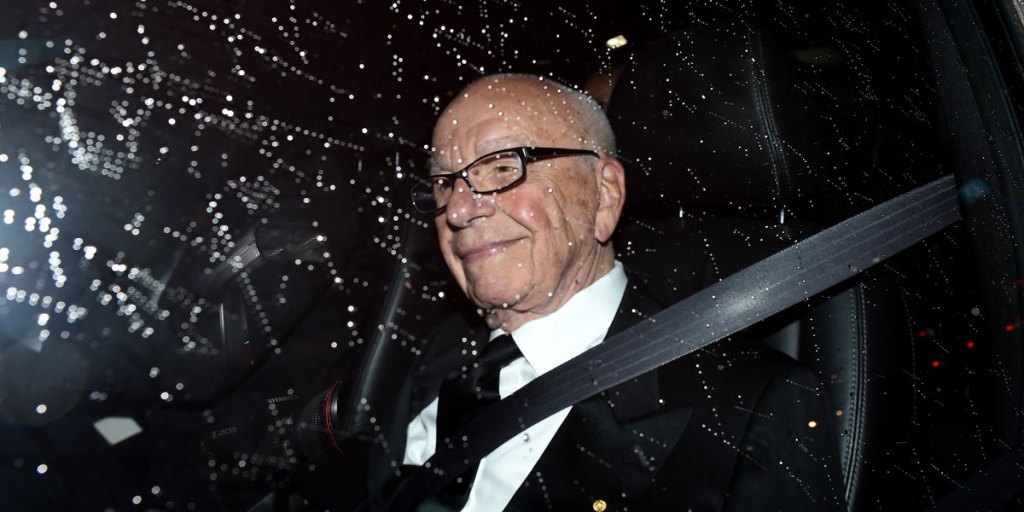 He will have his way: Rupert Murdoch arrives at a function in Sydney this year.
