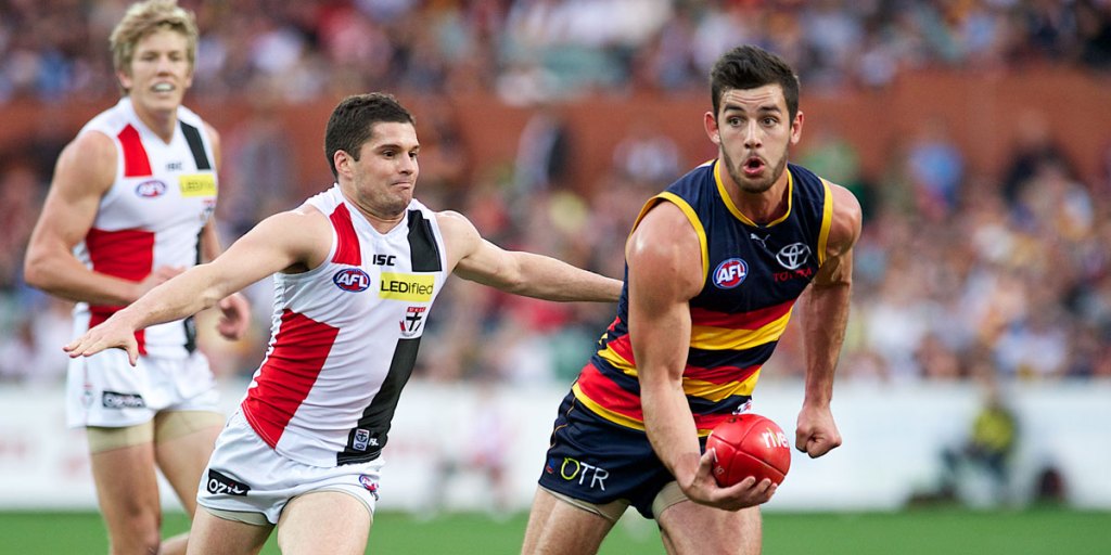 Taylor Walker out front against St Kilda this year. Photo: Michael Errey