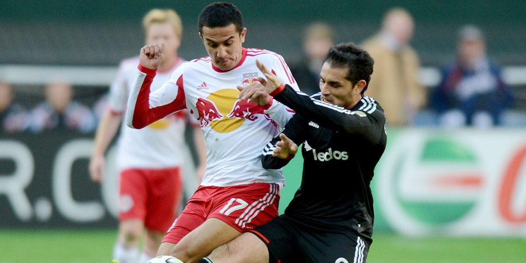 Tim Cahill in action for the New York Red Bulls in Washington D.C. earlier this month.