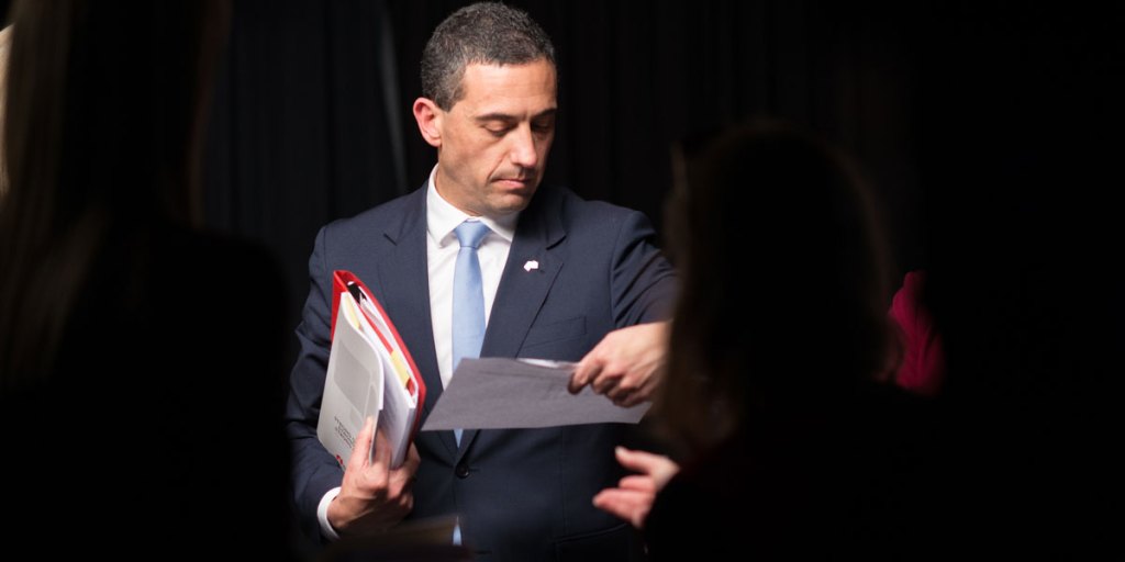 Thumbnail for Treasurer unveils lower deficit