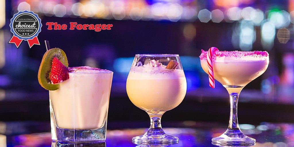 Festive cocktails at Chandelier Bar.