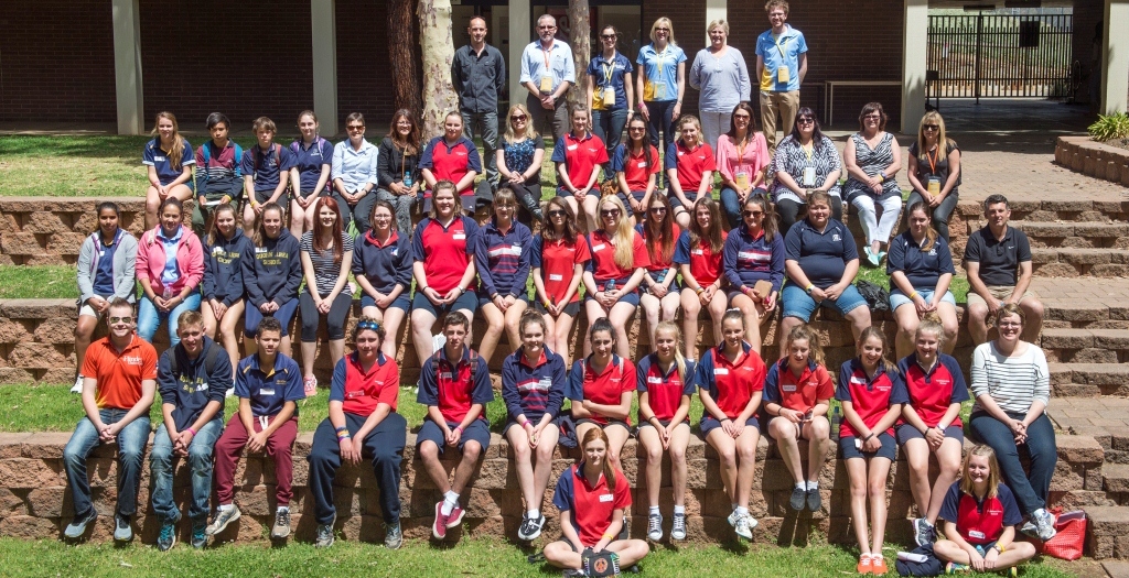 High school students from Port Augusta, Quorn, Yorketown and Cleve at Flinders University's annual e-mentor camp this year, where many met their mentors for the first time. 
