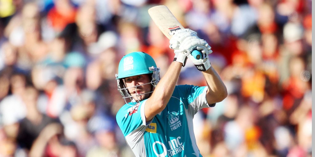 Joe Burns in Brisbane Heat colours.