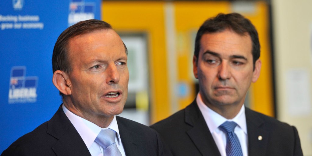 Steven Marshall (right) isn't the Liberals' problem; neither is Tony Abbott, although he didn't help.
