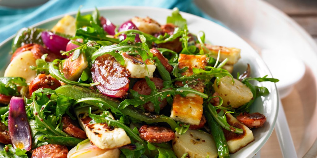 Thumbnail for Chorizo, Haloumi and Potato Salad