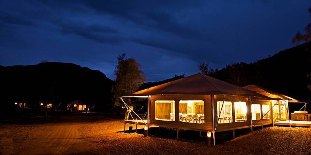 Camping in style at Ikara Safari Camp, Flinders Ranges.