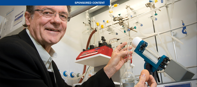 Professor Colin Raston is the inventor behind the vortex fluid device, which enables chemists to unfold incorrectly formed proteins to their natural state.