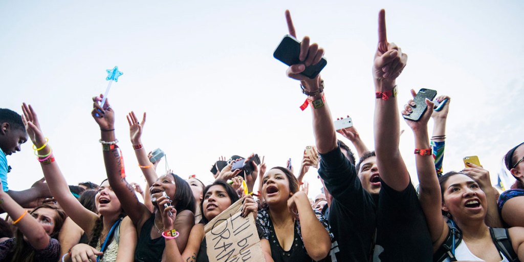 Fans cheer as New Zealand singer Lorde performs at the 2014 Austin City Limits music festival at Zilker Park in 2014. 