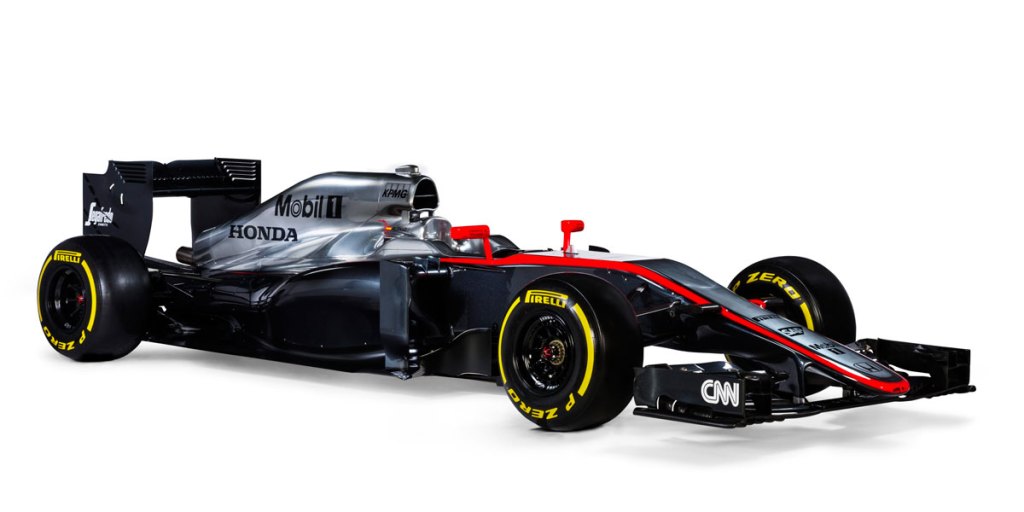 An image of the new McLaren car.