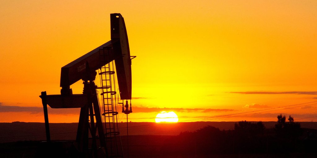 An oil well in North Dakota.