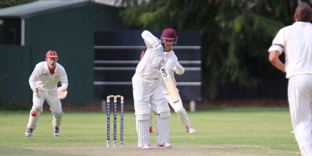 Travis Head batting for grade side Tea Tree Gully. 