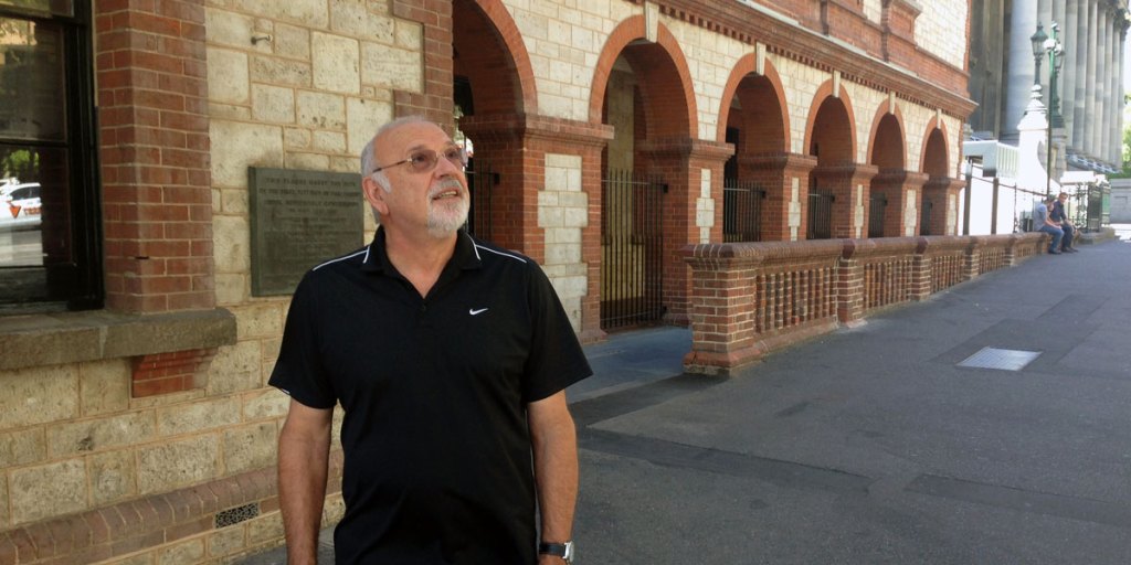 Frank Gramola's frustration over siren noise on the Seaford rail line saw him ejected and banned from Parliament House