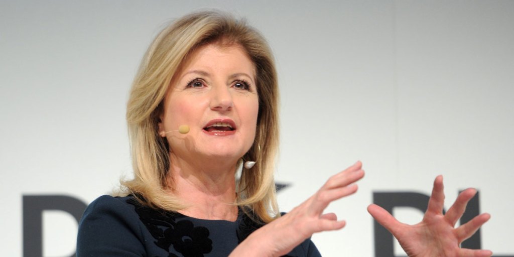Arianna Huffington, editor-in-chief of the online newspaper 'The Huffington Post'.