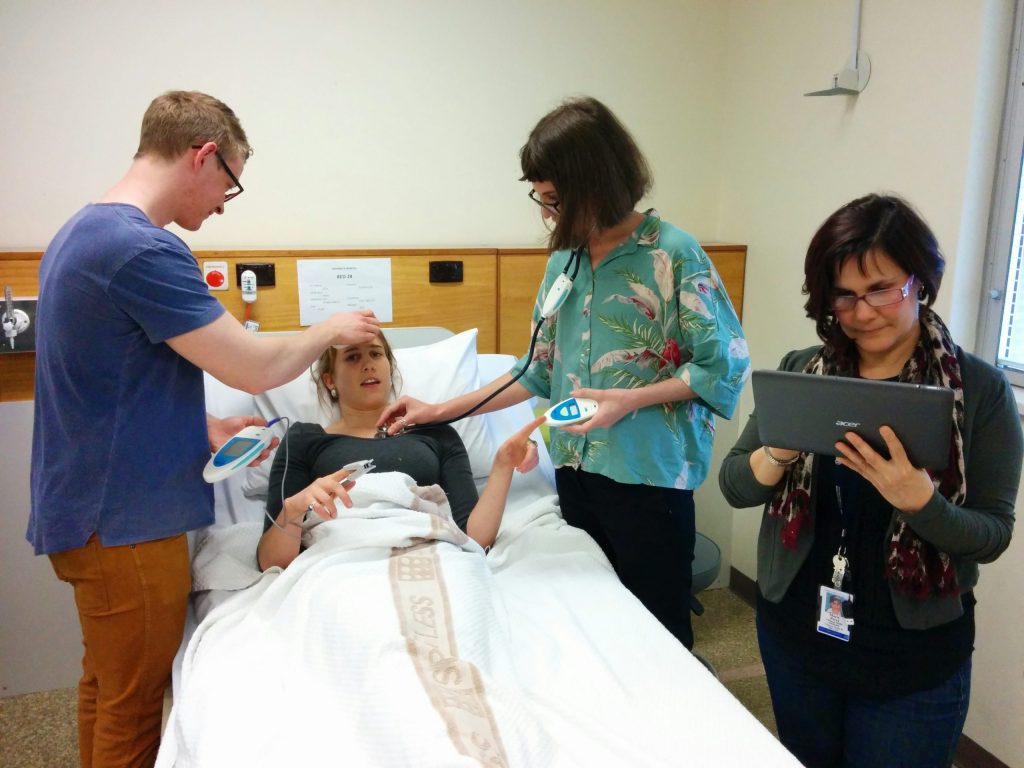 Dr Cyle Sprick's 'SimTools', which are controlled by a tablet, look and behave just like real medical devices, allowing a more realistic simulation for medical students. 