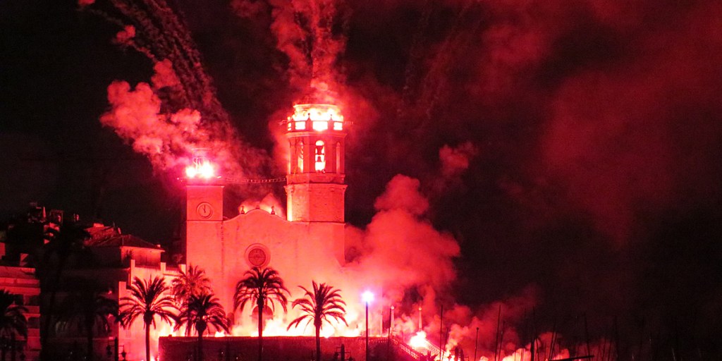Thumbnail for Sparks fly at colourful Spanish fiesta